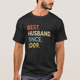 Best Husband Since 2009 13th Wedding Aniversary V T-Shirt