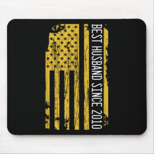Best Husband Since 2010 Wife Wedding Anniversary M Mouse Pad