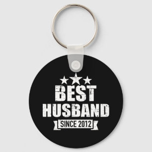 Best husband since 2012 10th wedding anniversary key ring