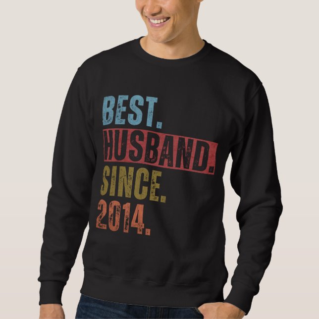 BEST HUSBAND SINCE 2014 SWEATSHIRT (Front)
