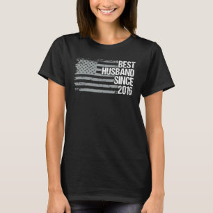 Best Husband Since 2016 6th Wedding Anniversary T-Shirt