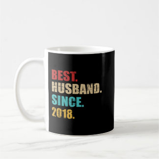 Best husband since 2018 4th wedding anniversary coffee mug