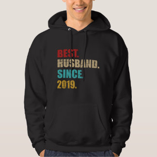 Best husband since 2019 3rd wedding anniversary hoodie