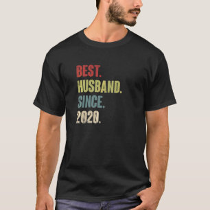 Best Husband Since 2020 2nd Wedding Aniversary Re T-Shirt