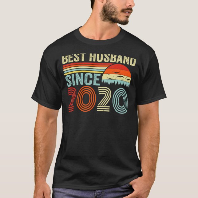 Best Husband Since 2020 2nd Wedding Anniversary 2  T-Shirt (Front)