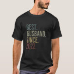 Best Husband Since 2022 Epic Couple Wedding Annive T-Shirt<br><div class="desc">Best Husband Since 2022 Epic Couple Wedding Annive</div>