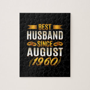 Best Husband Since August 1960 - Funny 60th Jigsaw Puzzle