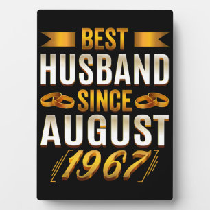 Best Husband Since August 1967 Funny Anniversary Plaque