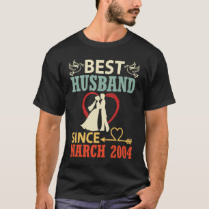Best Husband Since March 2004 Wedding Married 19 Y T-Shirt
