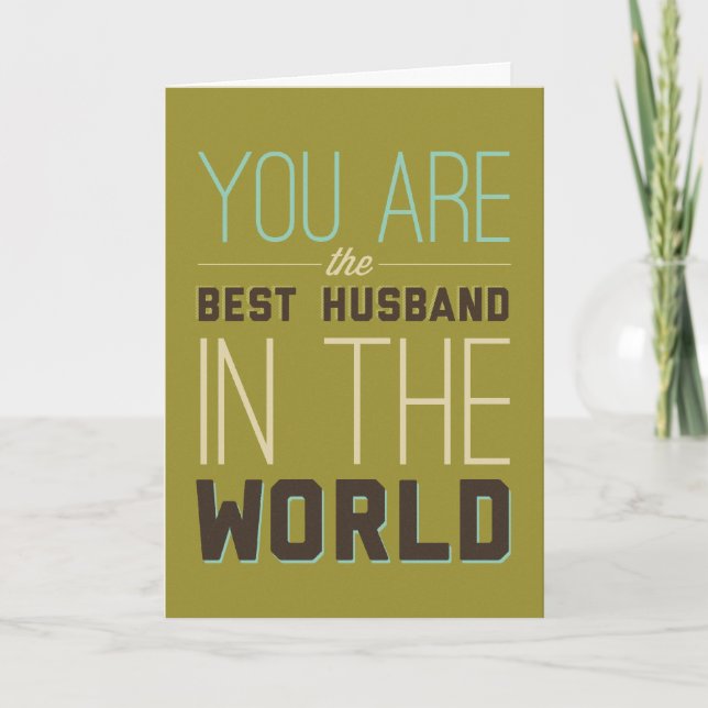 Best Husband [Wife] Card (Front)