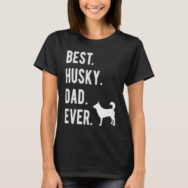 Best Husky Dad Ever Mens Siberian Husky Dog   Dad T-Shirt (Front)