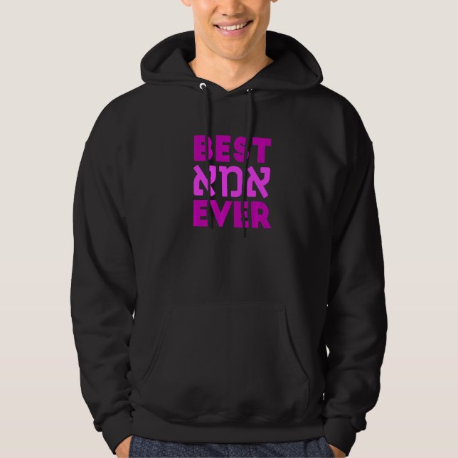 Best Imma Ever Best Mum Ever in Hebrew   Hoodie (Front)