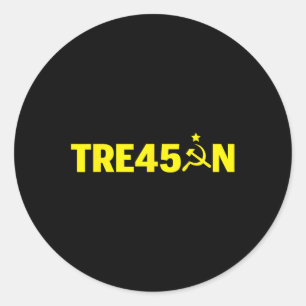Best Impeach Trump Treason Russian Gop Party Classic Round Sticker