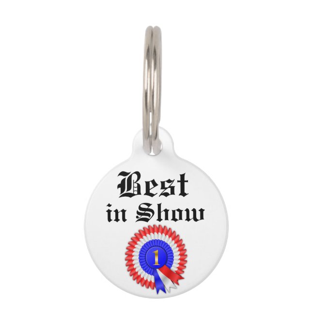 Best in Show Ribbon Pet Tag (Front)