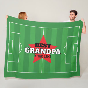 Best in the Game Soccer Personalised Gift Fleece Blanket