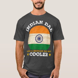 Best Indian Dad Ever Father's Day India Flag Pride T-Shirt