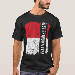 Best Indonesian Grandma Ever Indonesia Flag Mother T-Shirt