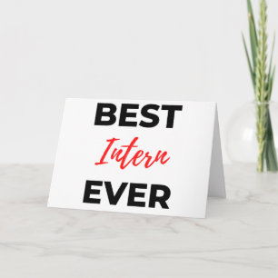 Best Intern Ever 2 Card
