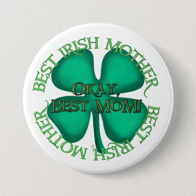 Best Irish Mother button (Front)