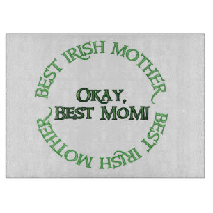Best Irish Mother glass cutting board