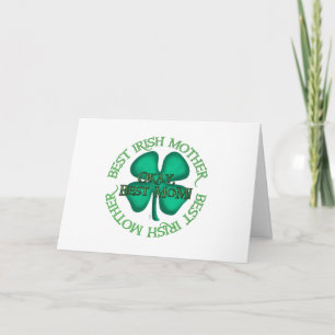 Best Irish Mother greeting card (horiz)