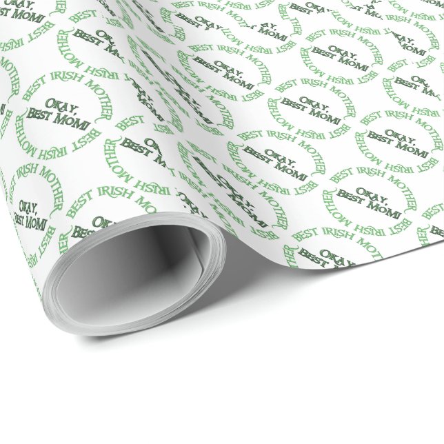 Best Irish Mother matte wrapping paper (Roll Corner)