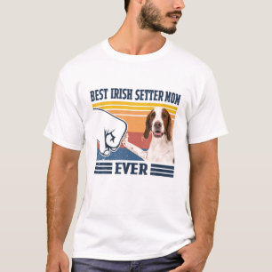 Best IRISH RED AND WHITE SETTER Mum Ever Funny Dog T-Shirt