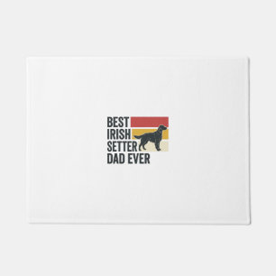 Best Irish Setter Dad Ever Vintage Dog Lover Desig Doormat