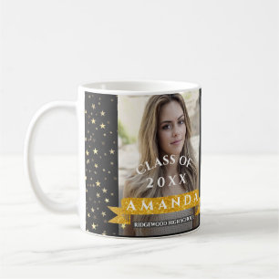 Best Is Yet To Come Black Gold Photo Graduation Coffee Mug