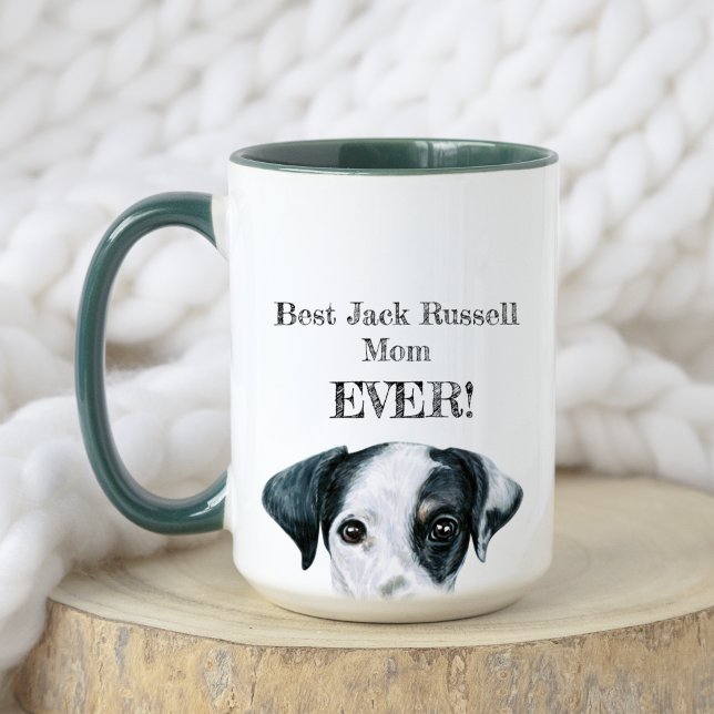 Best Jack Russell Mum Ever! | Jack Russell Pet Dog Mug (Front)
