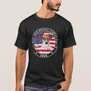 Best Jack Russell Terrier Dog Dad 4th of July US T-Shirt