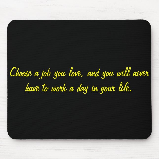 Best Job Mouse Pad (Front)