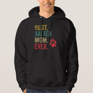 Best Kai Ken Mum ever Vintage Women Mother Dog Hoodie