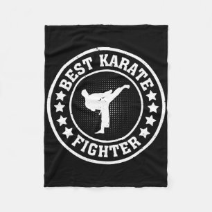 Best Karate Fighter - Karate Fighter Karate  Fleece Blanket