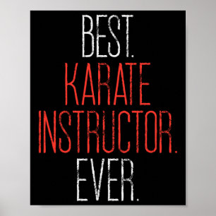 Best Karate Instructor Ever Martial Arts Teacher S Poster