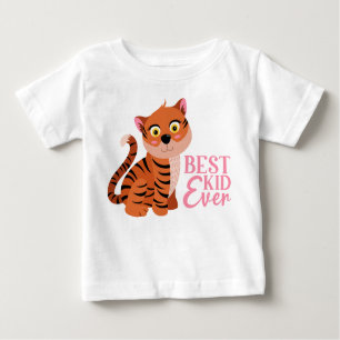 BEST KIDS EVER CUTE PINK TIGER BABY T-Shirt