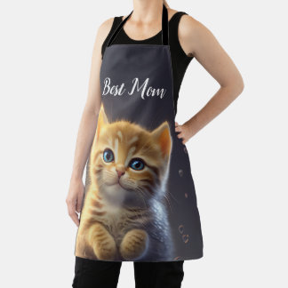 Best Kitty Cat Mum Apron