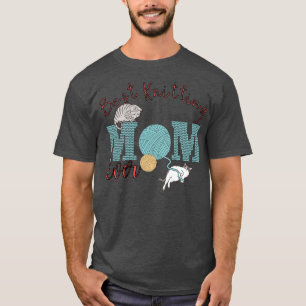 Best Knitting Mum Ever Cute Funny Cats Playing T-Shirt