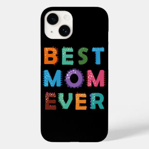 Best knitting mum ever i love mum mum birthday gif Case-Mate iPhone 14 case
