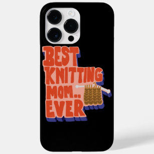 Best Knitting Mum Ever Retro Vintage Typography Case-Mate iPhone 14 Pro Max Case