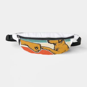 Best Lab Dad Ever Labrador Vintage T-Shirt Design_ Bum Bags