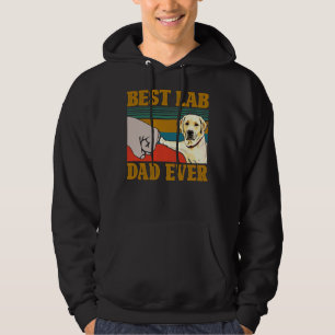 Best Lab Dad Ever Yellow Labrador Retriever Bump F Hoodie