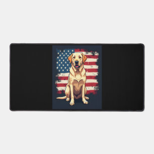Best Labrador For Men Women Yellow Lab Dog Retriev Desk Mat
