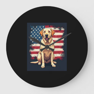 Best Labrador For Men Women Yellow Lab Dog Retriev Large Clock
