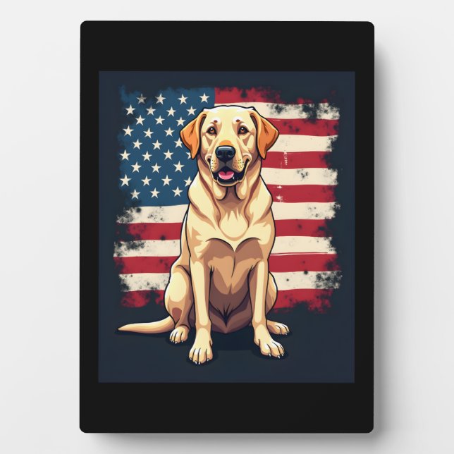 Best Labrador For Men Women Yellow Lab Dog Retriev Plaque (Front)