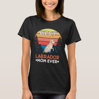 Best Labrador Mom Ever Retro Vintage T-Shirt