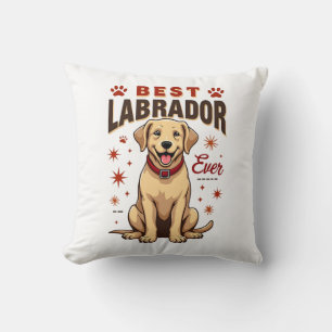 Best Labrador Parent Ever Vintage Labrador Retriev Cushion