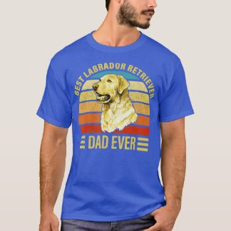 Best Labrador Retriever Dad Ever Retro Vintage Lab T-Shirt