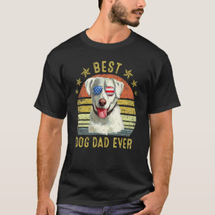 Best Labrador Retriever Dad Ever Vintage Dog T-Shirt