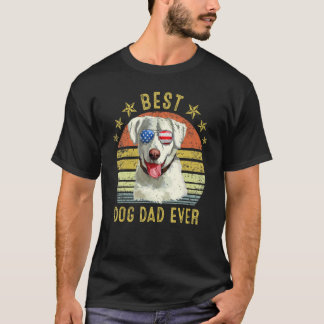 Best Labrador Retriever Dad Ever Vintage Dog T-Shirt